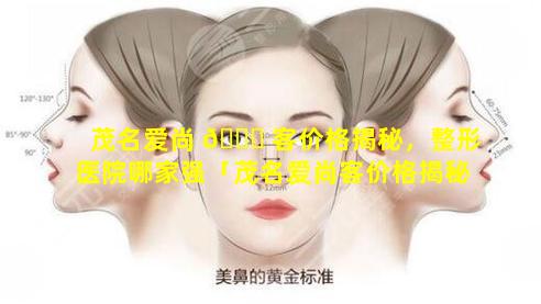 茂名爱尚 🐅 客价格揭秘，整形医院哪家强「茂名爱尚客价格揭秘,整形医院 🐺 哪家强」